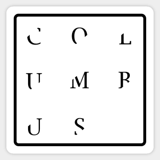 Columbus Sticker